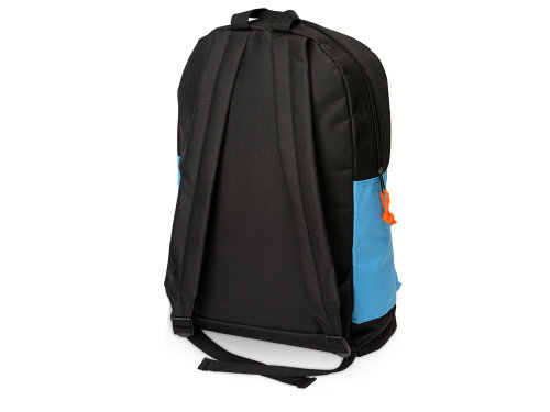 Рюкзак Chap с люверсом из полиэстера (600D), черный/голубой