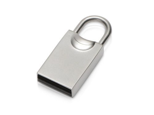 USB-флешка 2.0 на 16 Гб Lock, серебристый