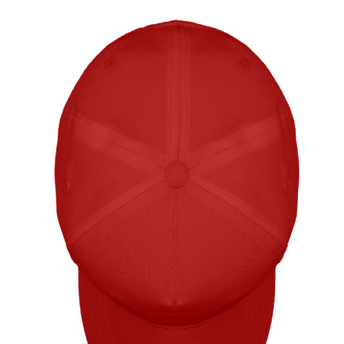 Бейсболка "Fortuna", 5 клиньев,  застежка на липучке,  красный, 100% полиэстер, плотность 140 г/м2 (красный)
