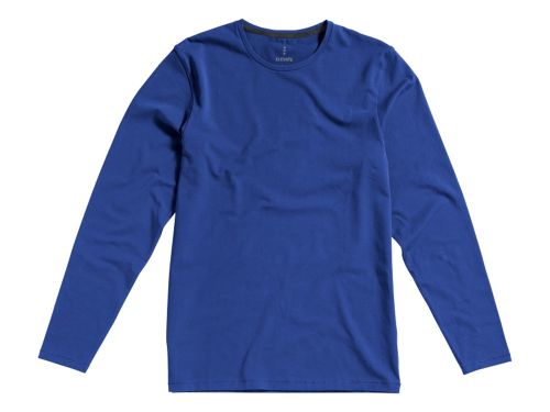 Ponoka мужская футболка из органического хлопка, длинный рукав, синий