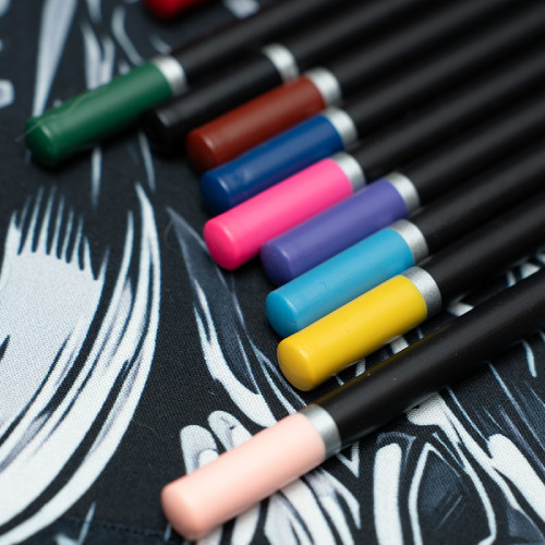 Набор цветных карандашей PROFESSIONAL, 12 цветов (серебристый)