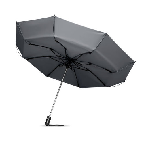 Складной реверсивный зонт (серый)