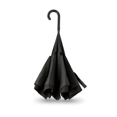 Зонт реверсивный (черный)