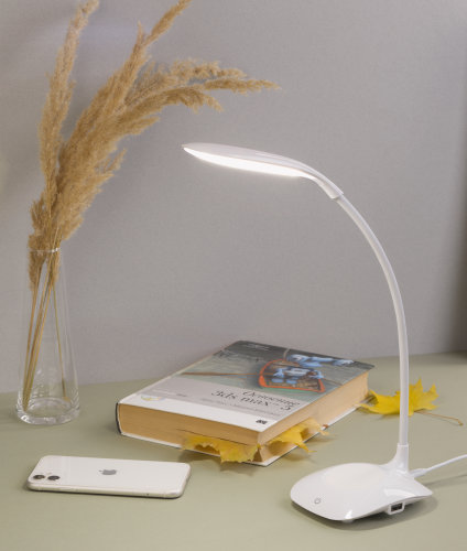 Лампа с беспроводным зарядным устройством "Spotlight", белый