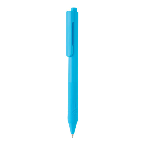 Ручка X9 с глянцевым корпусом и силиконовым грипом (арт P610.825)