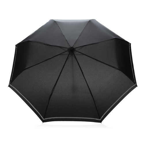 Компактный зонт Impact из RPET AWARE™ со светоотражающей полосой d96 см (арт P850.541)