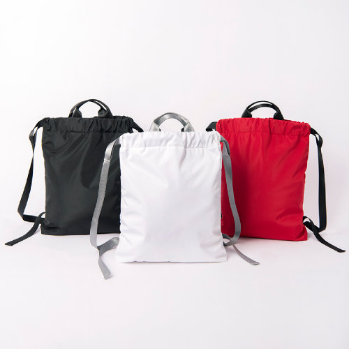 Мягкий рюкзак RUN с утяжкой (белый, серый)