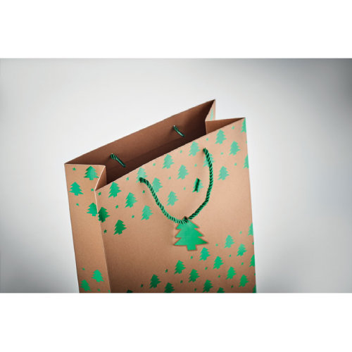 Пакет подарочный (зеленый-зеленый)