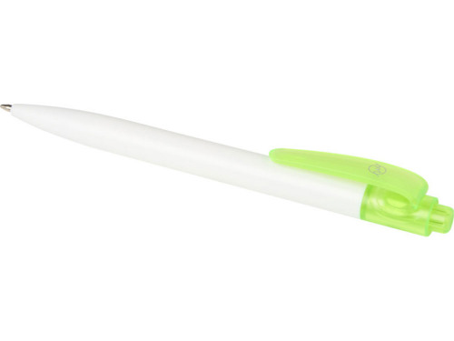 Шариковая ручка Thalaasa из океанического пластика, зеленый прозрачный/белый