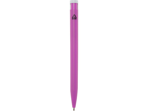 Шариковая ручка Unix из переработанной пластмассы, синие чернила - Фуксия