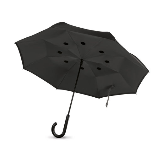 Зонт реверсивный (черный)