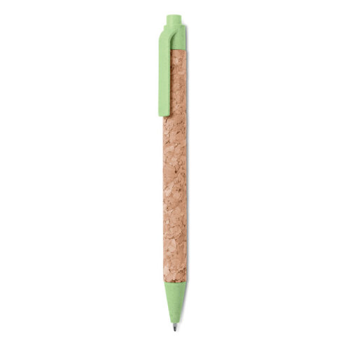 Ручка шариковая пробковая (зеленый)
