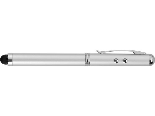 Ручка-стилус Каспер 3 в 1, серебристый