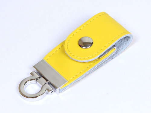 USB-флешка на 8 Гб в виде брелка, желтый