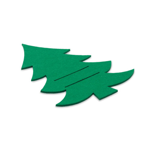 Салфетка из фетра RPET (зеленый-зеленый)