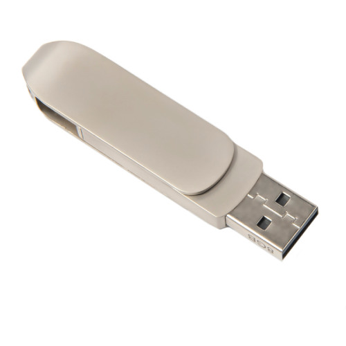 USB flash-карта CIRCLE OTG Type-C (32Гб), серебристая, 6,5х1,5х0,82 см, металл (серебристый)