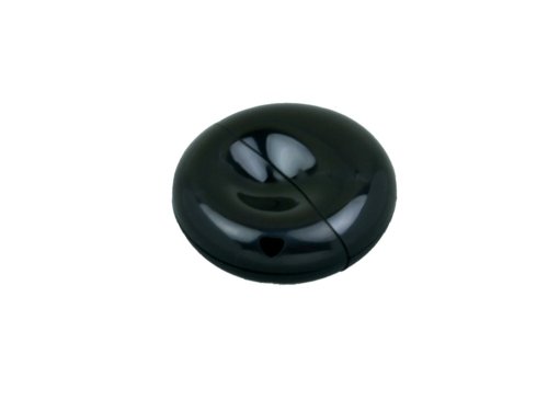 Флешка промо круглой формы, 64 Гб, черный