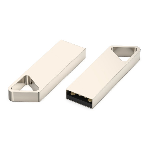 USB flash-карта SPLIT (16Гб), серебристая, 3,6х1,2х0,5 см, металл (серебристый)