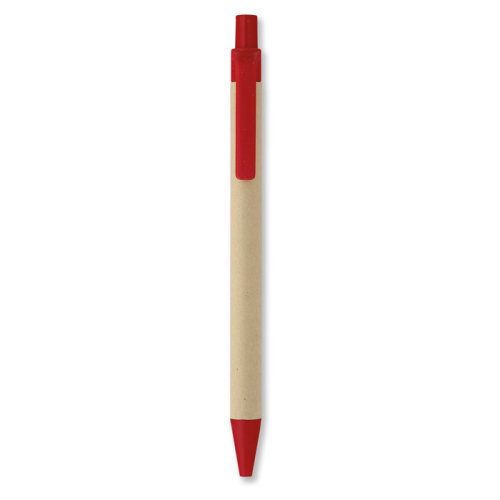 Ручка бумага/кукурузн.пластик (красный)