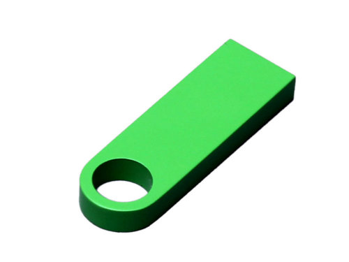 USB 3.0-флешка на 16 Гб с мини чипом и круглым отверстием, зеленый