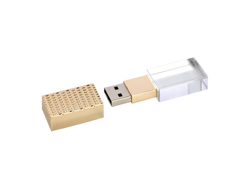 USB-флешка на 512 Mb, золото (арт 3029.05.512)