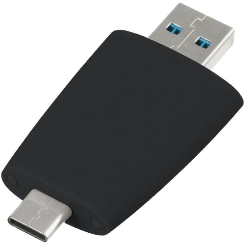 Флешка Pebble Type-C, USB 3.0, черная, 32 Гб