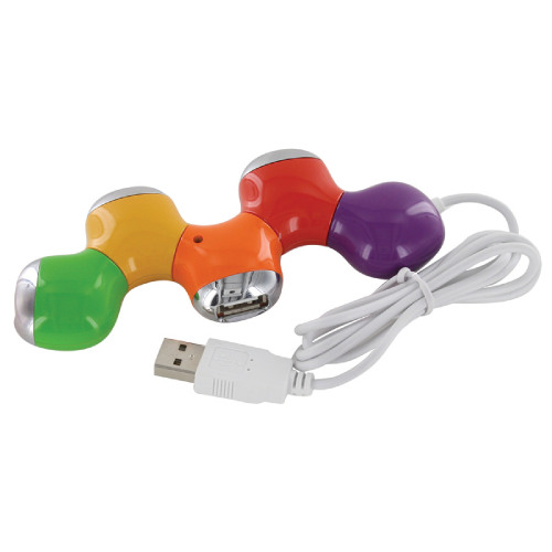 USB-разветвитель "Трансформер" (разные цвета)