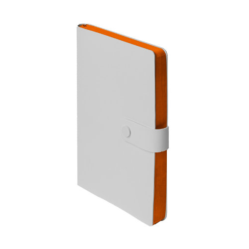 Ежедневник недатированный STELLAR, формат А5 (белый, оранжевый)