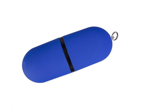 USB-флешка на 8 ГБ, с покрытием soft-touch, синий