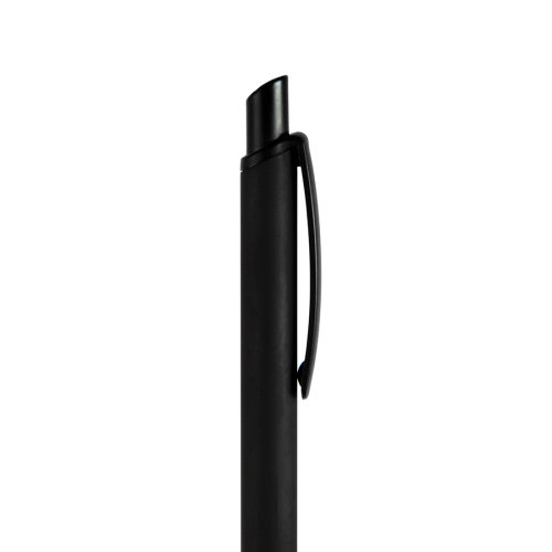 Ручка шариковая ENIGMA, металл, софт-покрытие (черный, серебристый)