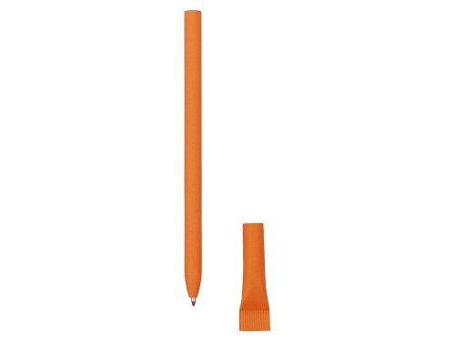 Ручка картонная с колпачком Recycled, оранжевый (Р)