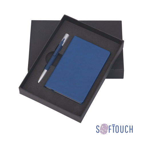 Подарочный набор "Сицилия", покрытие soft touch, синий