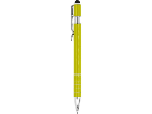 Ручка-стилус металлическая шариковая BORNEO, желтый