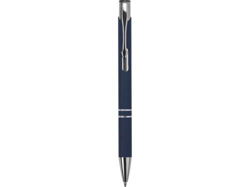Ручка металлическая шариковая C1 софт-тач, темно-синий