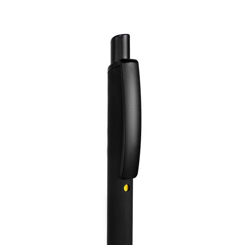 Ручка шариковая ENIGMA, металл, софт-покрытие (черный, желтый)
