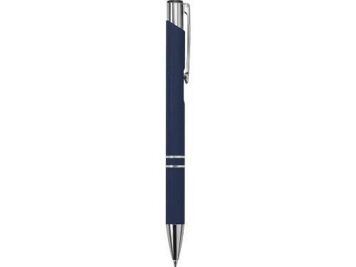 Ручка металлическая шариковая C1 софт-тач, темно-синий