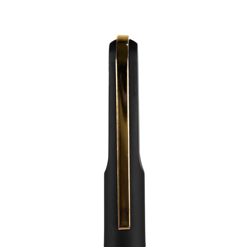Ручка шариковая FARO, покрытие soft touch (черный, золотистый)
