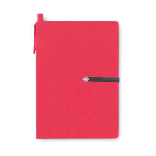 Блокнот с ручкой красный (арт MO9213-05)