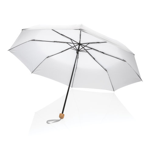 Компактный зонт Impact из RPET AWARE™ с бамбуковой рукояткой d96 см (арт P850.573)
