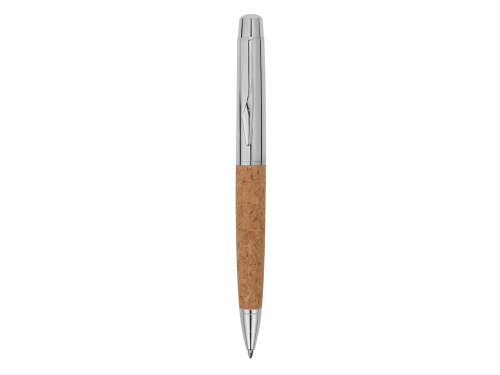 Ручка металлическая шариковая Cask, хром/бамбук