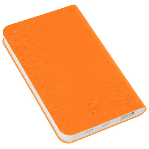 Универсальный аккумулятор  "Softi" (5000mAh),оранжевый, 7,5х12,1х1,1см, искусственная кожа,пл (оранжевый)