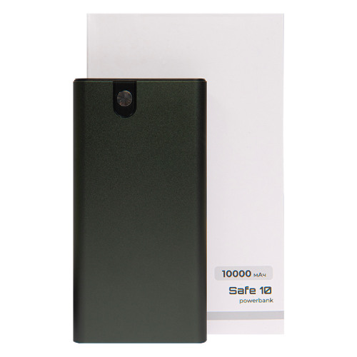 Универсальный аккумулятор OMG Safe 10 (10000 мАч), серый, 13,8х6.8х1,4 см (серый)