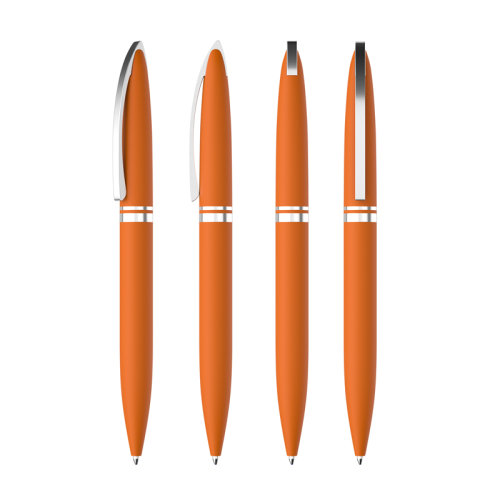 Ручка шариковая "Rocket", покрытие soft touch, оранжевый