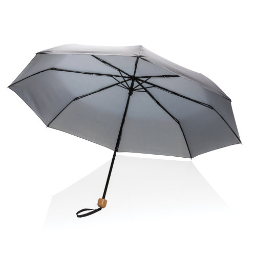 Компактный зонт Impact из RPET AWARE™ с бамбуковой рукояткой d96 см (арт P850.572)