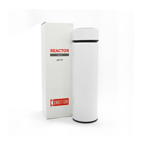 Термос Reactor с датчиком температуры, белый