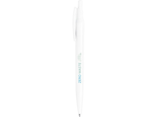 Шариковая ручка Alessio из переработанного ПЭТ, белый, синие чернила