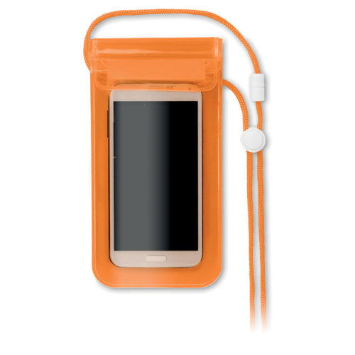 Чехол для смартфона (прозрачно-оранжевый)