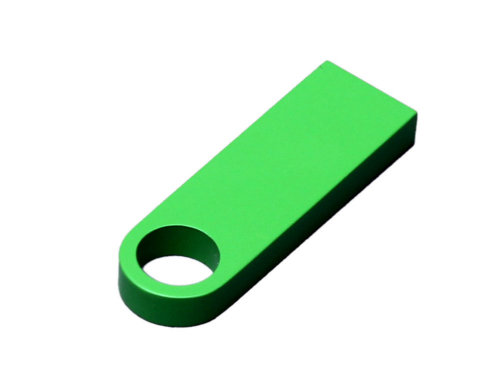 USB 2.0-флешка на 32 Гб с мини чипом и круглым отверстием, зеленый