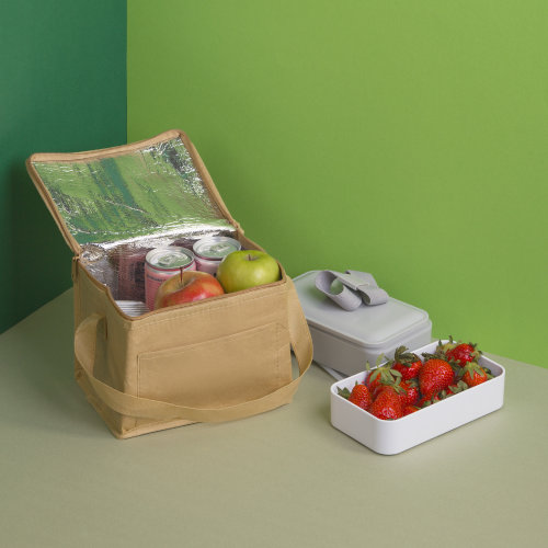 Сумка-холодильник "Craft small" из бумаги , натуральный