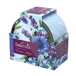 Чайный напиток BukettEA с добавками растительного сырья  "Синее море" (голубой)